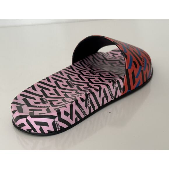 NIB Versace Women's Greca Signature Slides Sandals 9 US (39 Eu) 1004191 Italy - Picture 6 of 14